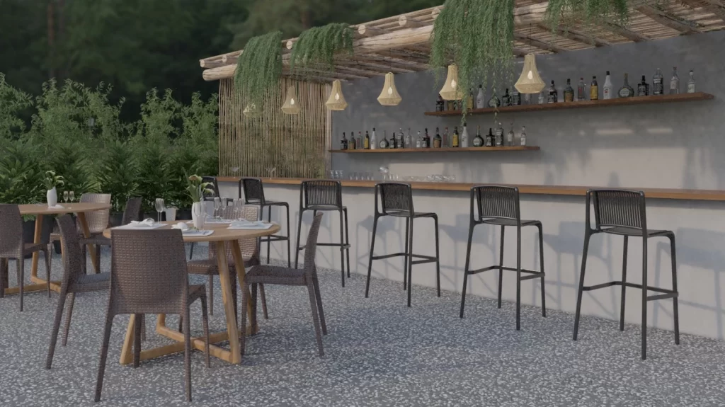 Banqueta Floripa e Cadeira Ibiza